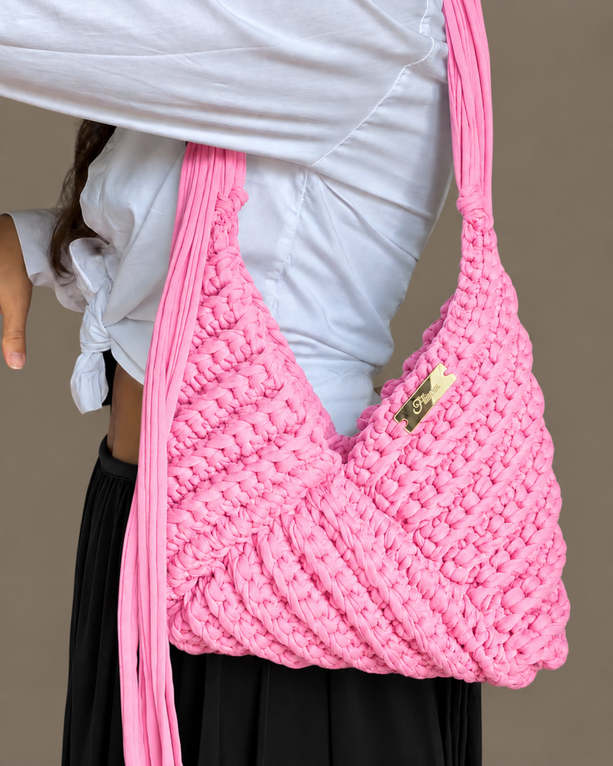 3 IN 1 CROCHET BAG ROSA