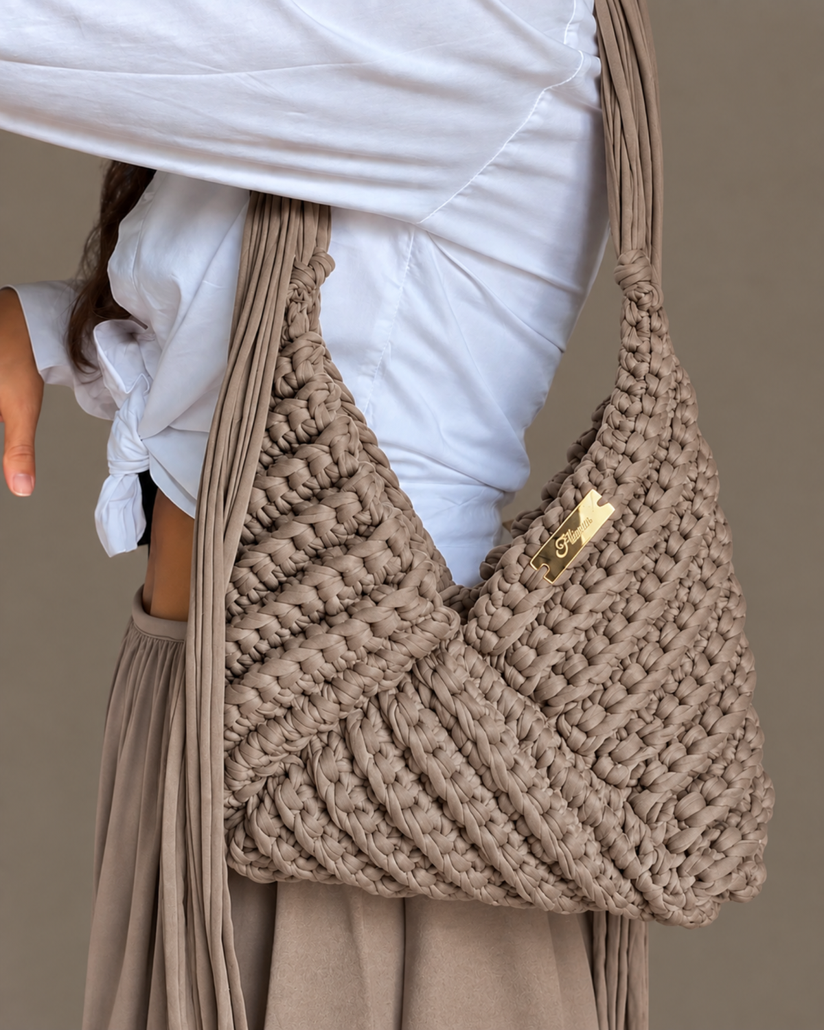3 IN 1 CROCHET BAG TORTORA
