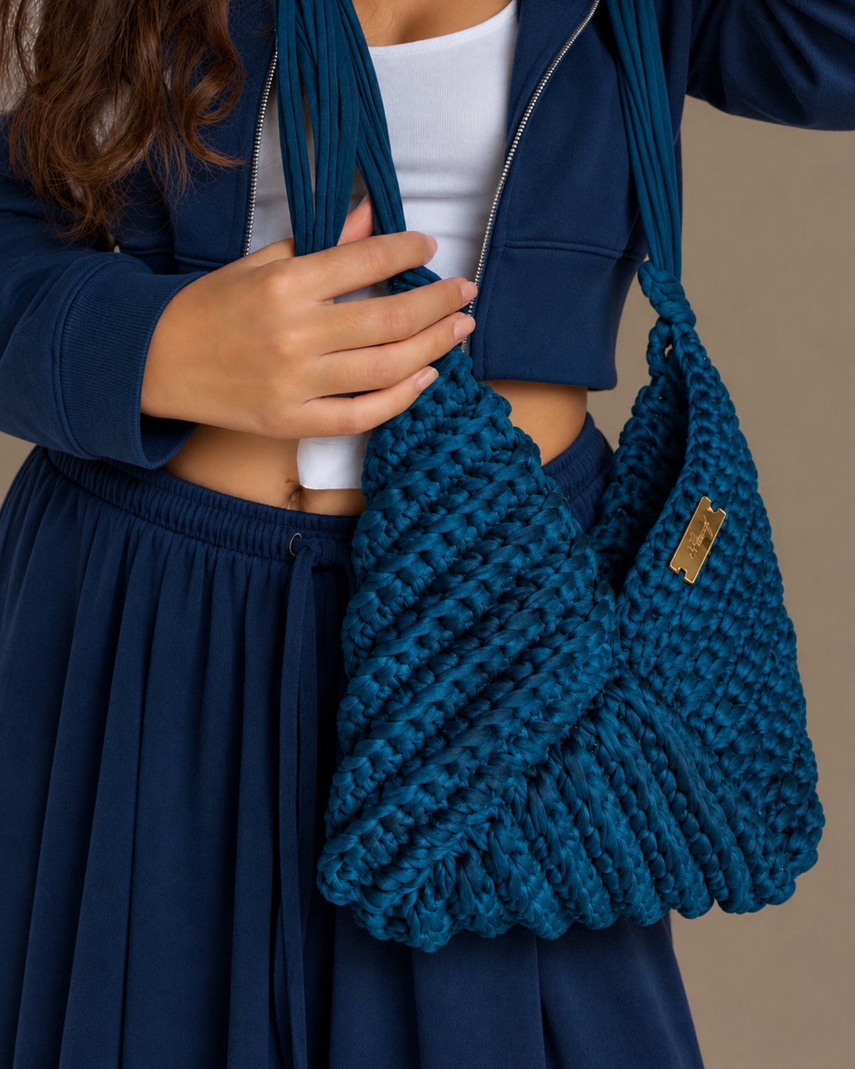 3 IN 1 CROCHET BAG BLU