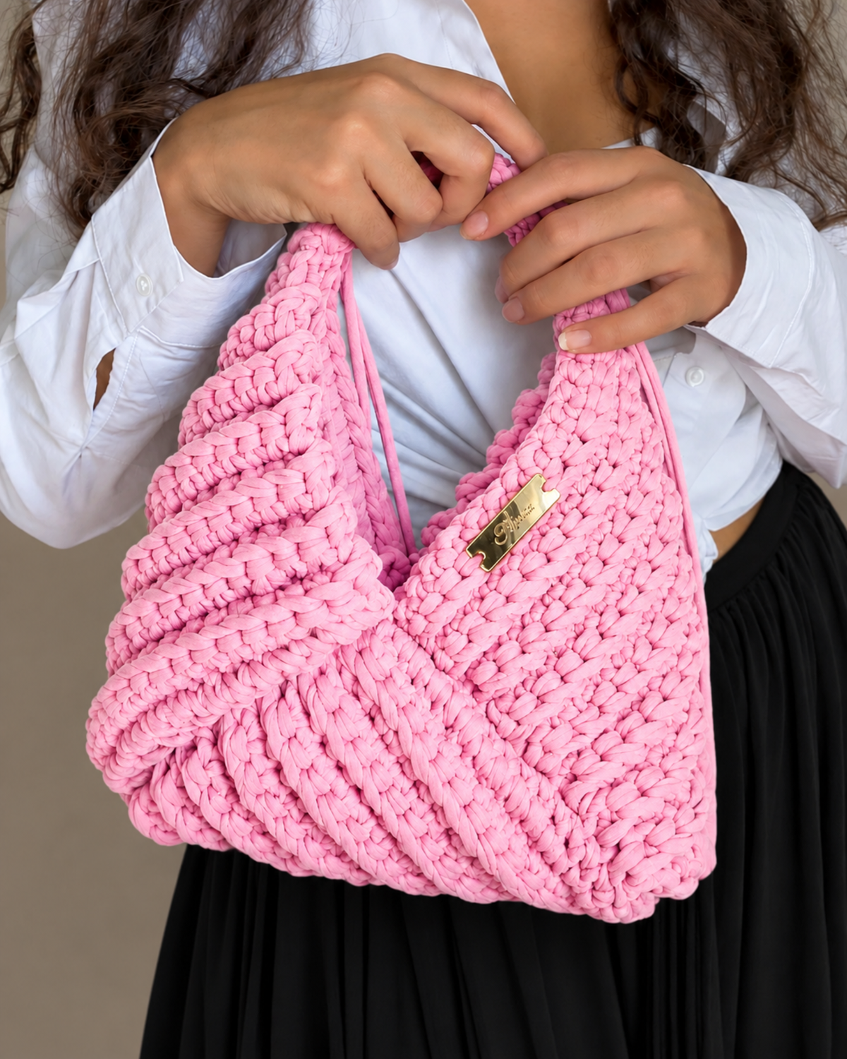 3 IN 1 CROCHET BAG ROSA